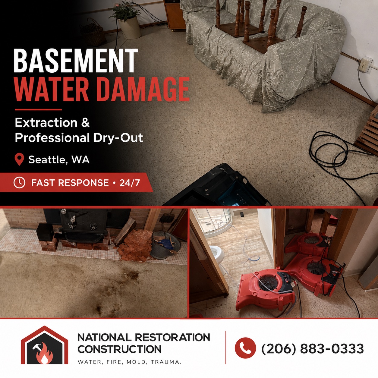 National Restoration Construction — recent Federal Way restoration job