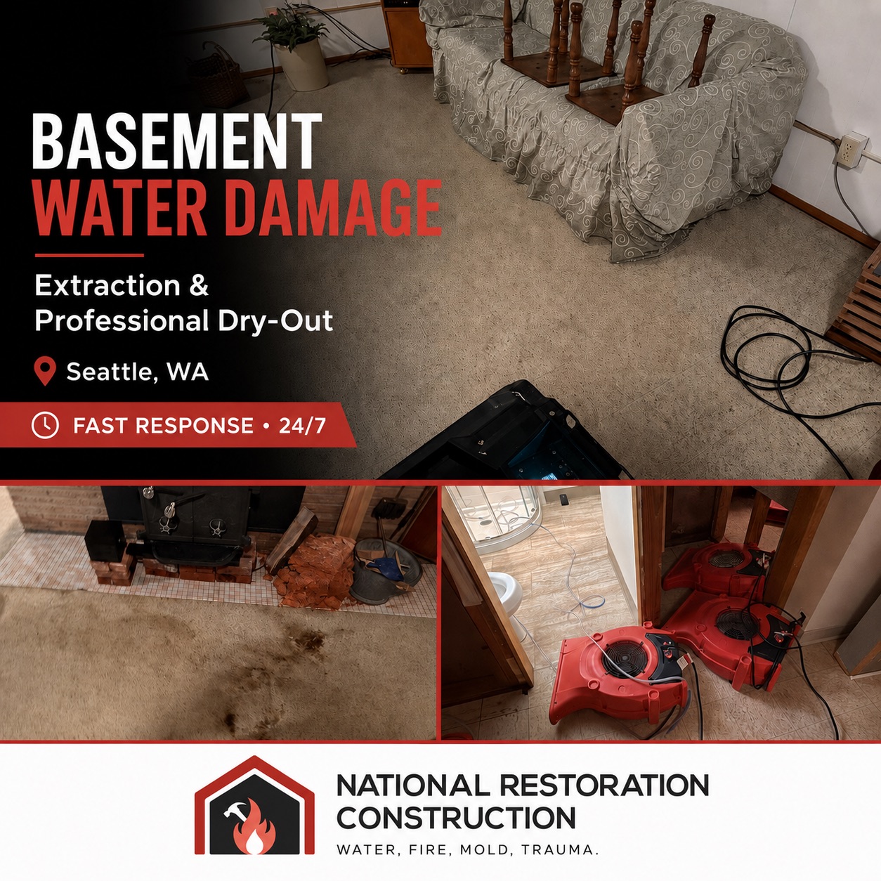 National Restoration Construction — recent Federal Way restoration job