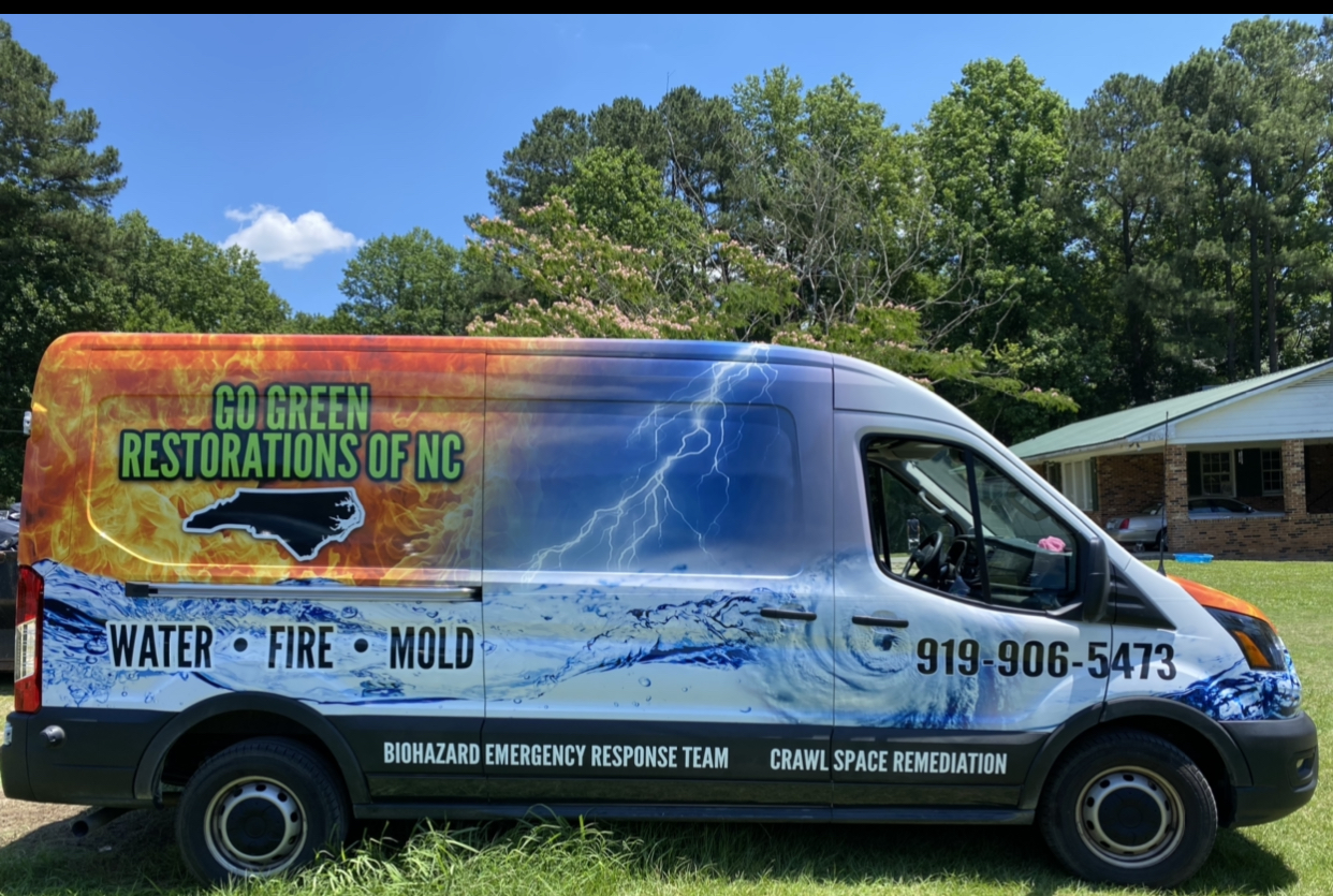 Go Green Restoration of NC — recent Middlesex job